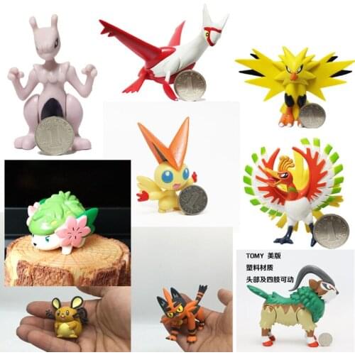 TOMY Pokemon Poochyena Litten Umbreon Torchic Turtonator Ho-Oh Dolls PVC Action Figure Toy Pocket Monsters Figures Model Gift