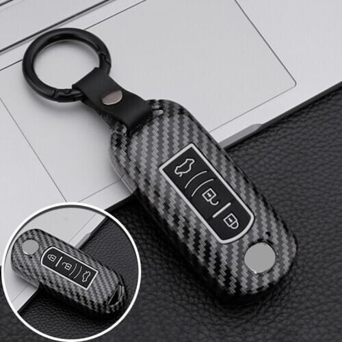 Carbon fiber Car Remote Key Cover Case For Mazda 2 3 6 Axela Atenza CX3 CX30 CX-5 CX5 CX7 CX9 2017 2018 2019 2020 Accessories