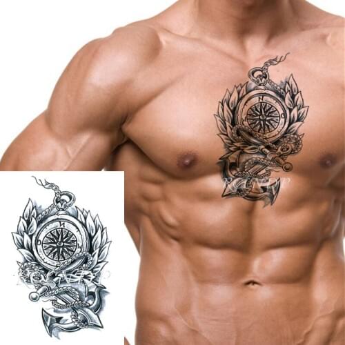 Waterproof Temporary Tattoo Sticker Joker Skull Letter Big Size Body Art Flash Tatoo Fake Tatto Stickers for Girl Men Women