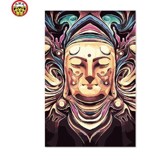 Abstract home decor oil painting in India Arabia Pakistan miracles painting by numbers painting coloring by numbers