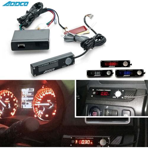 ADDCO Auto Turbo Timer Meter Relay Controllers 3 Color In One LED Digital Display Blox Style For Universal Turbo Car AD-YSQ011