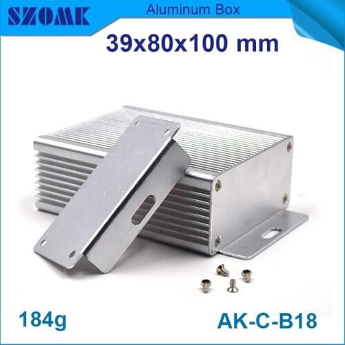 Aluminum mount box for wall switch 39(H)x80(W)x100(L) mm 10 pcs/lot in silver color aluminum radiator enclosures