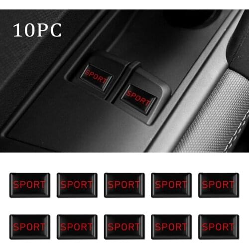 Car 3D Styling Epoxy Resin SPORT Emblem Badge Sticker Decals For VW Golf 7 4 Passat Skoda VOLVO Seat BMW Audi Auto Accessories