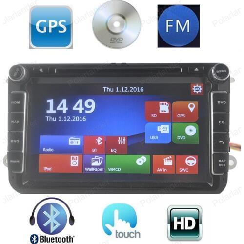 Car Multimedia Player Car DVD For VW/POLO/PASSAT/Golf/Skoda/Octavia/SEAT/LEON With Wifi Radio GPS 1080P Ipod FM Map