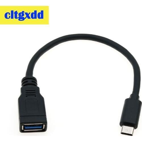 Cltgxdd USB C Converter USB 3.1 Male To USB 3.0 Female Cable Android OTG Adapter Type-c Mobile Phone OTG Data Line Cable