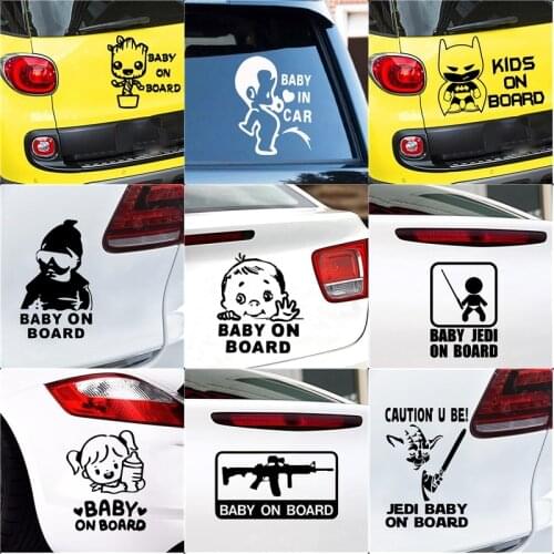 Baby On Board Frase Car Sticker Decals For Window Decor WaterProof Stickers And Voiture Car-Styling For Cars Body Decal