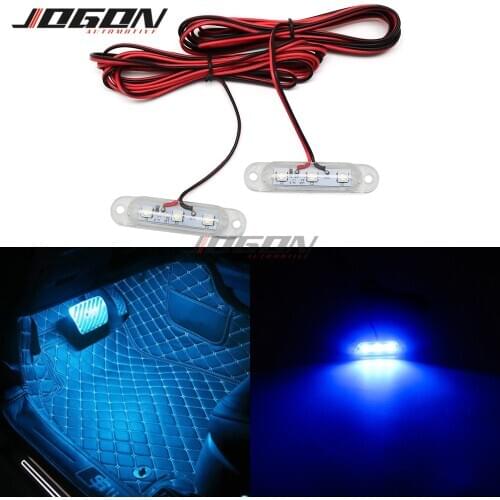 For Toyota Land Cruiser LC200 Prado FJ120 Fortuner Hilux Innova Rav4 Highlander 4Runner Blue Ambient Light Under Seat Footwell