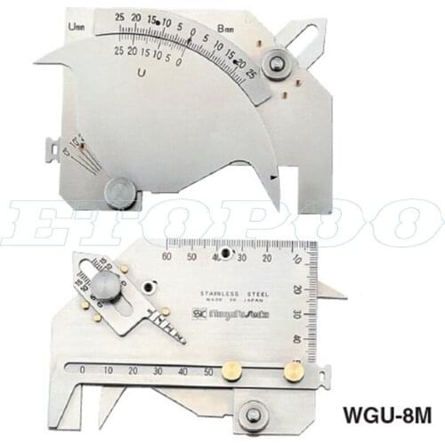 Welding angle gauge WGU-8M Welding Seam gauge vernier caliper weld gauge weld inspection tool welding angle ruler