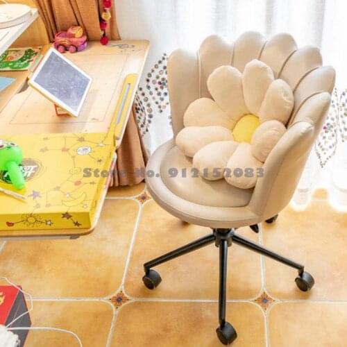 Computer chair comfortable sedentary light luxury home leisure bedroom student comb makeup office backrest single sofa chair