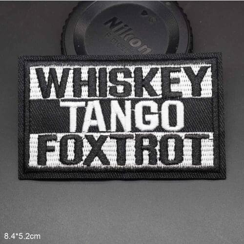 Tape Peace Whiskey Tango Westworld Letter Shoes Porg Iron On Embroidered Clothes Patches For Clothing Stickers Garment Wholesale