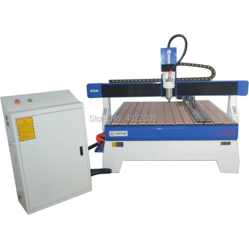 LINTCNC 1212 metal engraving machine cnc router 4 axis wood router with 3kw spindle