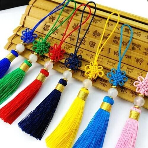 Small China bookmark tassels DIY handicraft material retro style bookmark mobile phone bag key pendant tassels