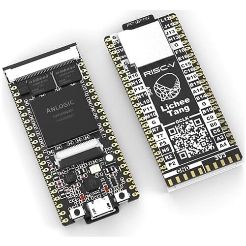 Micro Usb Lichee Tang risc v FPGA Development Board 32 Bits Width 64MBit SDRAM 12-bit 1MSPS ADC RISC-V Core Board with RGB LED