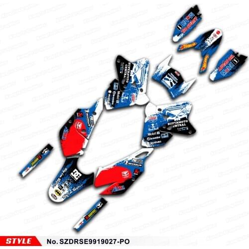 Aftermarket MX Stickers for DRZ400SM DRZ400E DRZ 400 SM Enduro DRZ400 SM E KLX 400R 99 to 19, Style No. SZDRSE9919027-PO