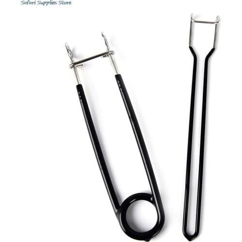 New 2Pcs/Set Fish Mouth Opener +Jaw Spreader Carp Trout Bass Lock Hook Remove Tackle Tool Kits Fishing Accessories