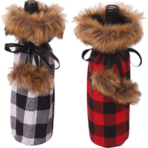 NEW Christmas Wine Bottle Cover Merry Christmas Decorations For Home Christmas Ornament New Year 2021 Xmas Navidad Gifts