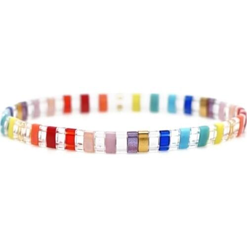 New Trend Fashion Hand-woven Japanese Rice Beads TILA Rice Beads Female Bracelet Jewelry wholesale