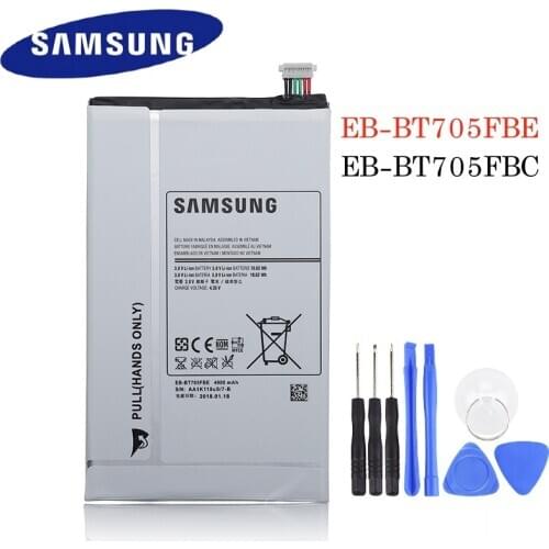SAMSUNG Original Replacement Battery EB-BT705FBC EB-BT705FBE For Samsung GALAXY Tab S 8.4 T700 T705 Tablet Battery 4900mAh