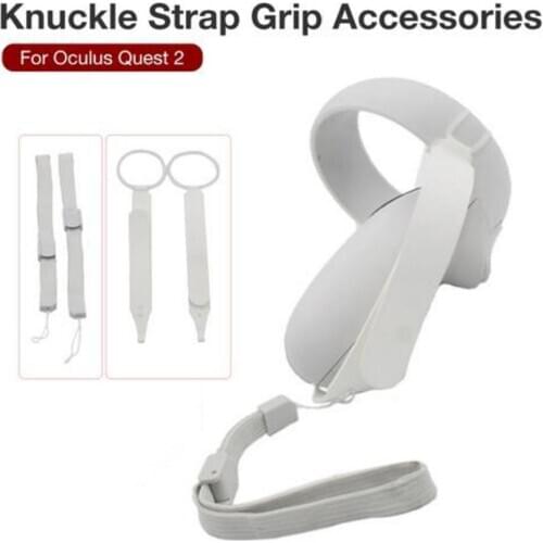 1Pair Knuckle Strap Handle Grip Strap For Oculus Quest 2 VR Touch Controller Adjustable Wrist Straps For Quest2 VR Accessories