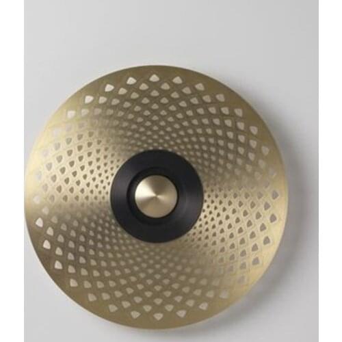 Luxury Golden and Black Modern Wall lamp For Living Room TV Backdrop LED Wall Sconce Round Wall Lights For Bedroom bedside