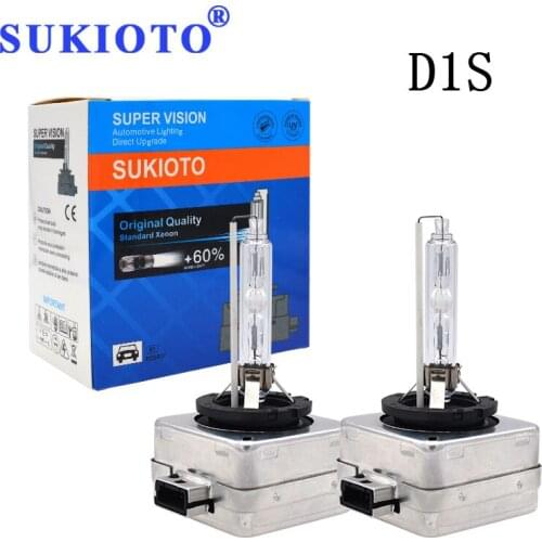 SUKIOTO Super Bright Headlights D1S D2S D3S D4S Xenon HID Car Bulb 35W 55W Automobiles Headlamps 4300K 5000K 6000K 8000K 10000K