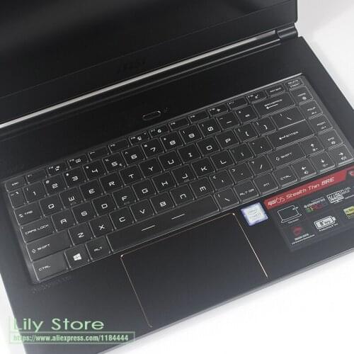 Ultra thin TPU Keyboard Cover Skin Protector For MSI GF63 8rd 8rc GS65 15.6 Inch Gaming Laptop GF 63 (2018 Release)