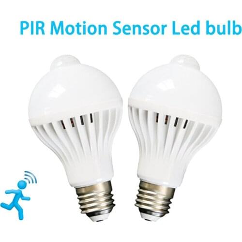85-265V Smart Sound Control/ PIR Motion Sensor Light LED Bulb E27 5W 7W 9W 12W Staircase Corridor Infrared Human Body Bulb Lamps