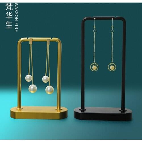 Earrings jewelry display stand metal creative vertical earrings ornaments jewelry display props live jewelry packaging