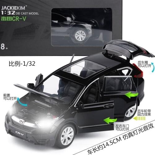 1:32 Die Cast Car Models Toys for Chldren Electronic Alloy Auto Vehicle Mobile Sports Car mkd3 HONDA CRV SUV in box