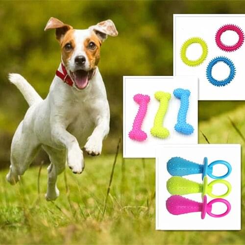 1PCSNew Pet Toys for Small Dogs Rubber Resistance To Bite Dog Toy Teeth Cleaning Chew Training Toys Pet Supplies Puppy Dogs Cats