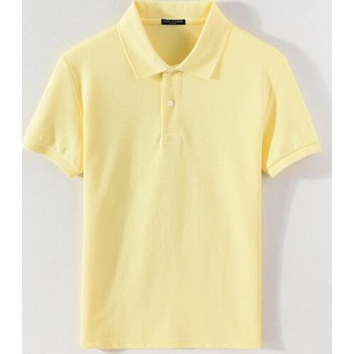 100% Cotton new arrival summer t-shirt men solid yellow comfortable t shirts men brand casual multiple colors chemise XS-5XL