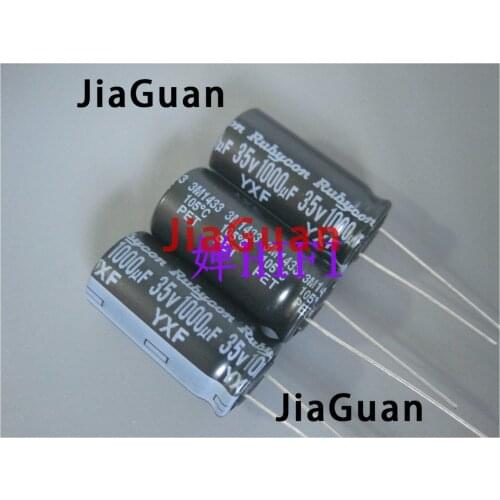20PCS RUBYCON YXF 35V1000UF 12.5X25MM electrolytic capacitor 1000uf 35v yxf 1000uF/35V high frequency low resistance long life