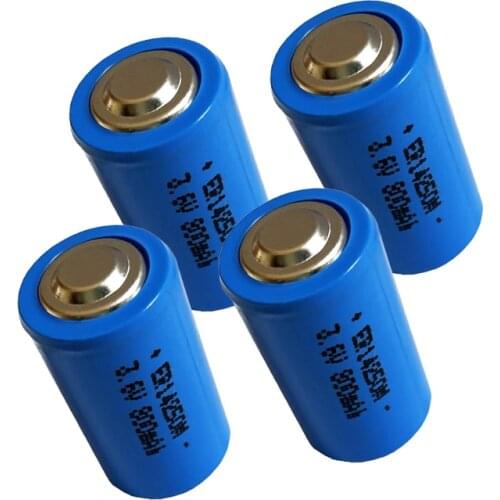 4PC 3.6V 14250 ER14250M 1/2AA 800mAh primary battery LS14250 TL-5902 Cells for meter Electronic equipment PLC High magnification