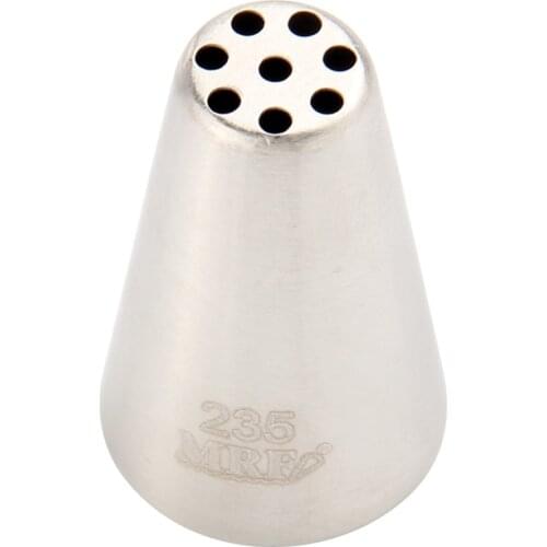 40pcs/lot)Free Shipping Stainless Steel Cake Decorating Large Grass/Holes nozzle #235