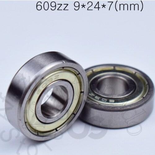 609ZZ bearing 9*24*7(mm) 10pieces ABEC-5 bearings metal Sealed Bearing 609 609Z 609ZZchrome steel bearing
