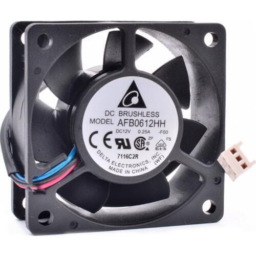 Brand new original AFB0612HH-F00 6cm 6025 60mm fan 60x60x25mm DC12V 0.25A server power cooling fan