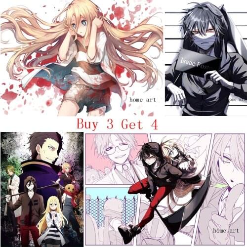 Satsuriku no Tenshi Anime Poster Clear Image Wall Stickers Home Decoration Good Quality Prints White Coated Paper