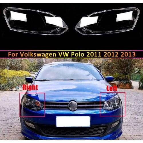 Car Headlamp Lens For Volkswagen VW Polo 2011 2012 2013 Car Replacement Auto Shell Cover