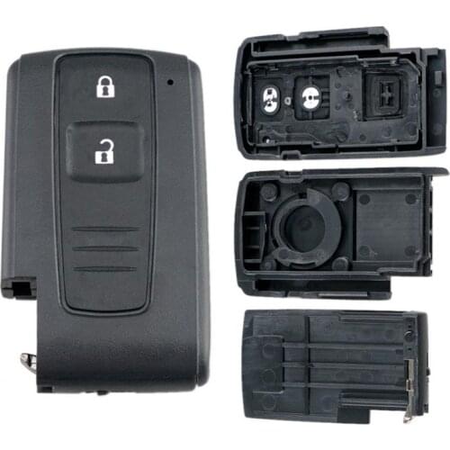Black Durable 2 Buttons Car Remote Key Shell Replacement fit for Toyota Prius Corolla Verso
