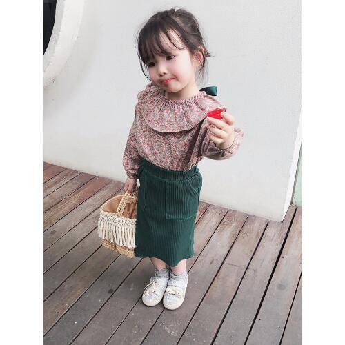 Childrens clothes girls' shirts babys spring clothes new blouses childrens broken flowers, Korean shirt girls blouse