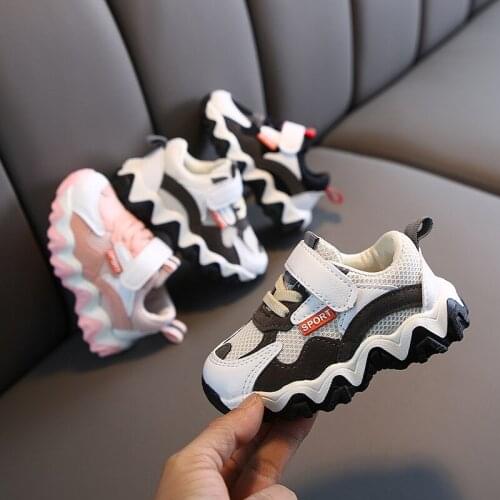 020 spring new childrens sports shoes girls mesh cloth father shoes boys tide baby shoes