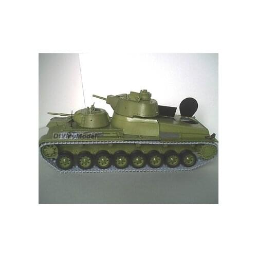 DIYMyModeI Soviet T-100 heavy tank DIY Handcraft Paper Model KIT Handmade Toy Puzzles Gift Movie props