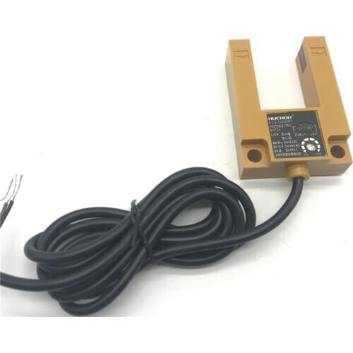 E3S-GS30P1 U type groove type photoelectric switch sensor DC 10-30V 30mm Infrared IR Through Beam PNP normally open