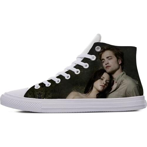Fashion Casual Canvas Shoes The Twilight Saga Love Movie Hot Cool Breathable Lightweight Sneakers 3D Print for Men Women
