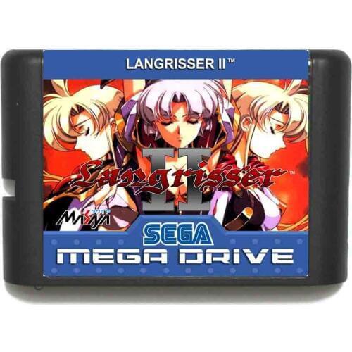 Langrisser II 16 bit MD Game Card For Sega Mega Drive For Genesis