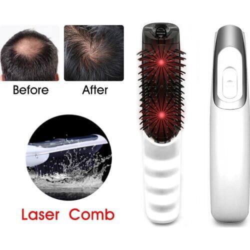 Laser Hair Growth Comb Hair Loss Treatment Infrared Laser Comb Promote Growth Stop Hair Loss Regrowth Therapy Scalp Massager
