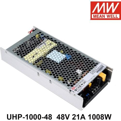 MEAN WELL UHP-1000-48 110V/220V AC to DC 48V 21A 1008W Single Output Switching Power Supply Meanwell PFC Transformer UHP-1000