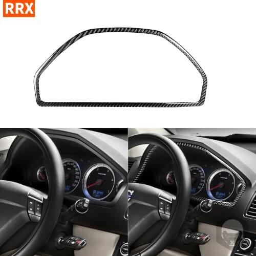 For Volvo XC90 2003-2014 Black Color Carbon Fiber Stickers Speedometer Pointer Indicator Surround Trim Interiors Accessories