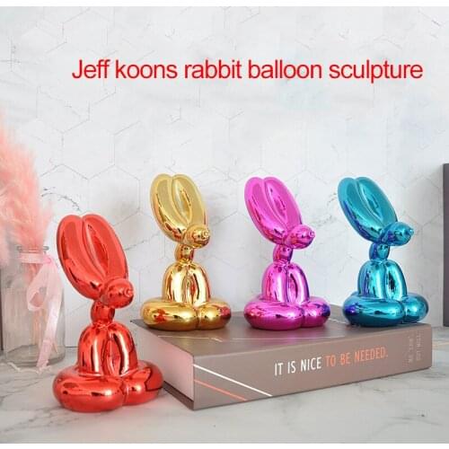 NORDIC ABSTRACTION ANIMAL DECORATION BALLOON RABBIT SERIES RESIN HANDICRAFT HOME DECORATION SCULPTURE
