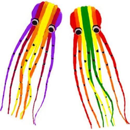 New High Quality 3D Single Line 10m Software Octopus Kites Sports Beach With Kite Handle and String Easy to Fly